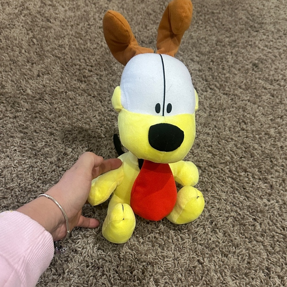 NWOT Yellow  Toy with Red Tongue and Brown Ears